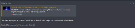 IGN被批煽动仇恨：故意推荐与PS5 Pro相当的PC配置缩略图
